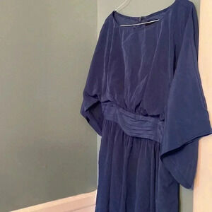 Adrianna Papell - blue silky kimono style